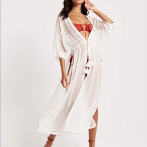 Abercrombie Tie-Front Duster Kimono Coverup